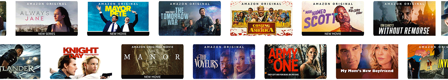 Los títulos de Prime Video incluyen Always Jane, Mayor Pete, The Tomorrow War y Coming 2 America, entre otros.